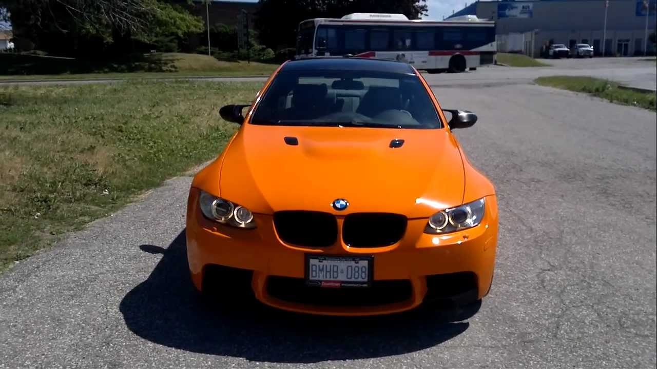 Restyle It - restyleit.ca - BMW M3 Orange Wrap