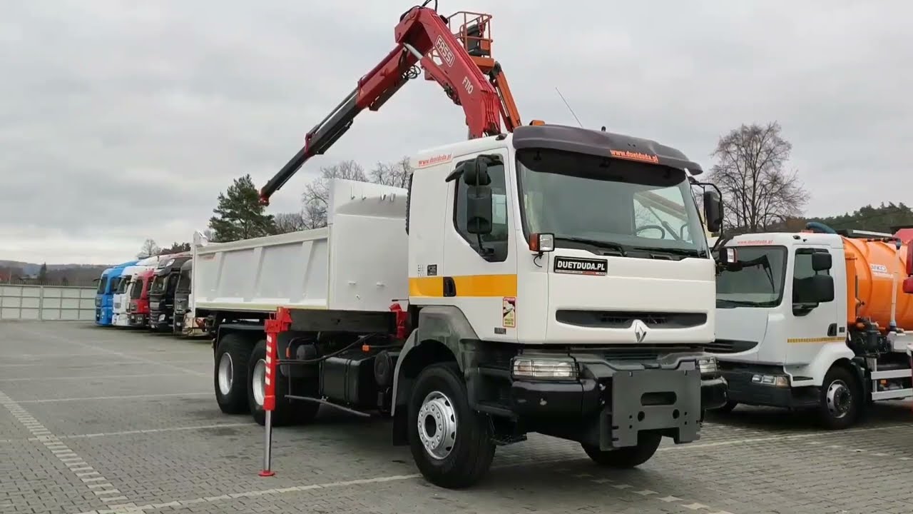 Renault Kerax 370dCi 6x4 HDS Fassi Wywrotka Hydroburta duetduda.pl