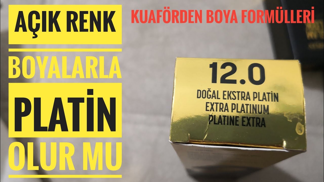 platin saç boyalarla elde edilir mi /12.0 boya ile saç açılır mı???