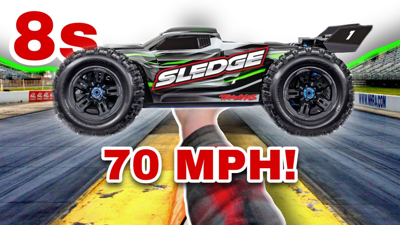 70 MPH 8S TRAXXAS SLEDGE | 6S & 8S SPEED RUNS
