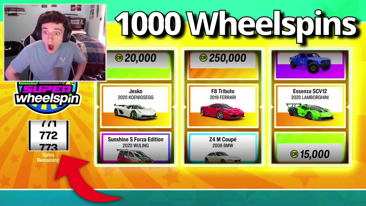 Я открыл 1000 колес удачи в Forza Horizon 6! (СПЕЦВЫПУСК В ЧЕСТЬ 100 ТЫС. ПОДПИСЧИКОВ)