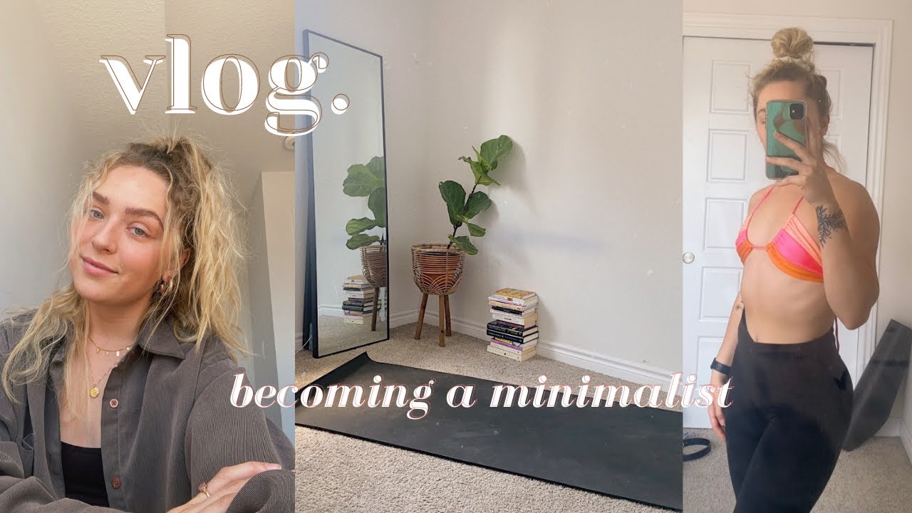 week vlog: becoming a minimalist, yoga, setting up my office & yummy vegetarian meals