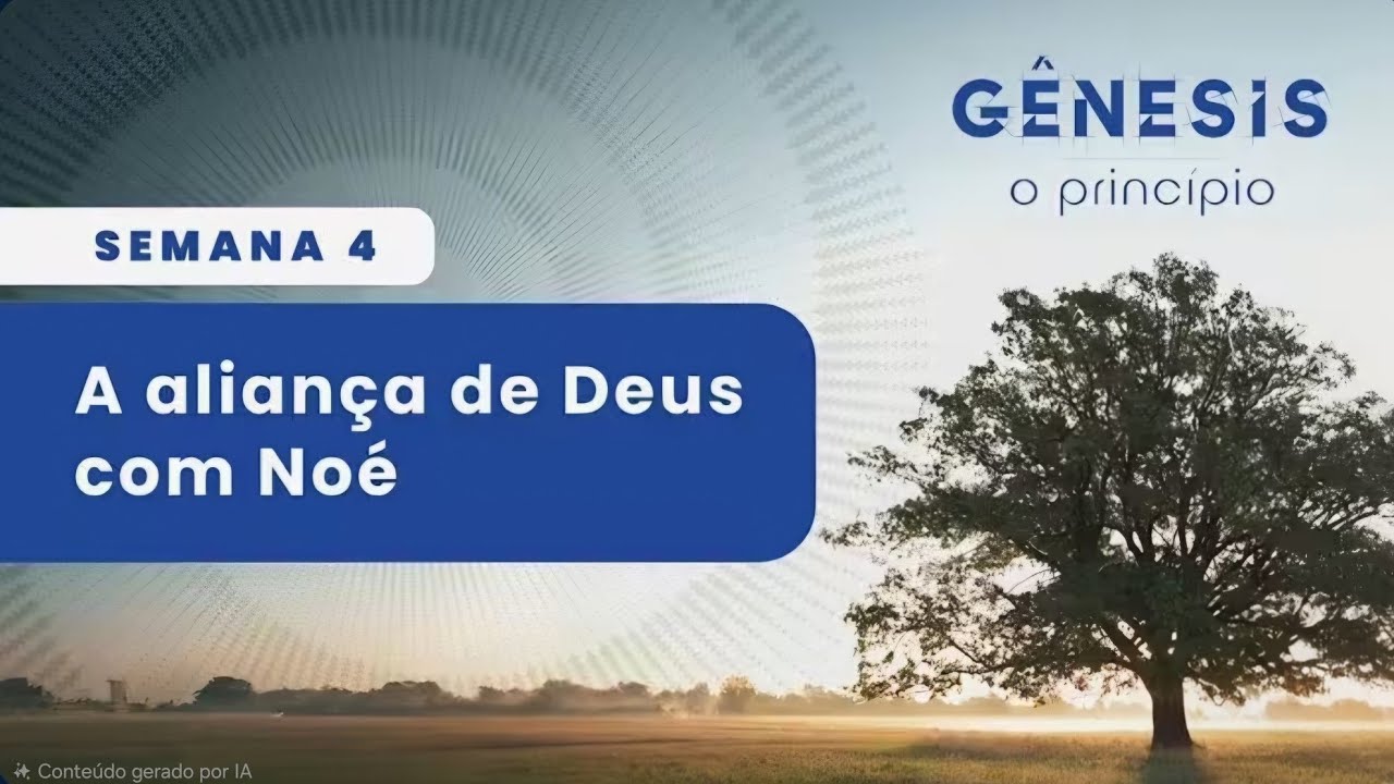 A aliança de Noé com Deus.Ministro da Palavra claudinei Nepomuceno/Gerson de Paula. 