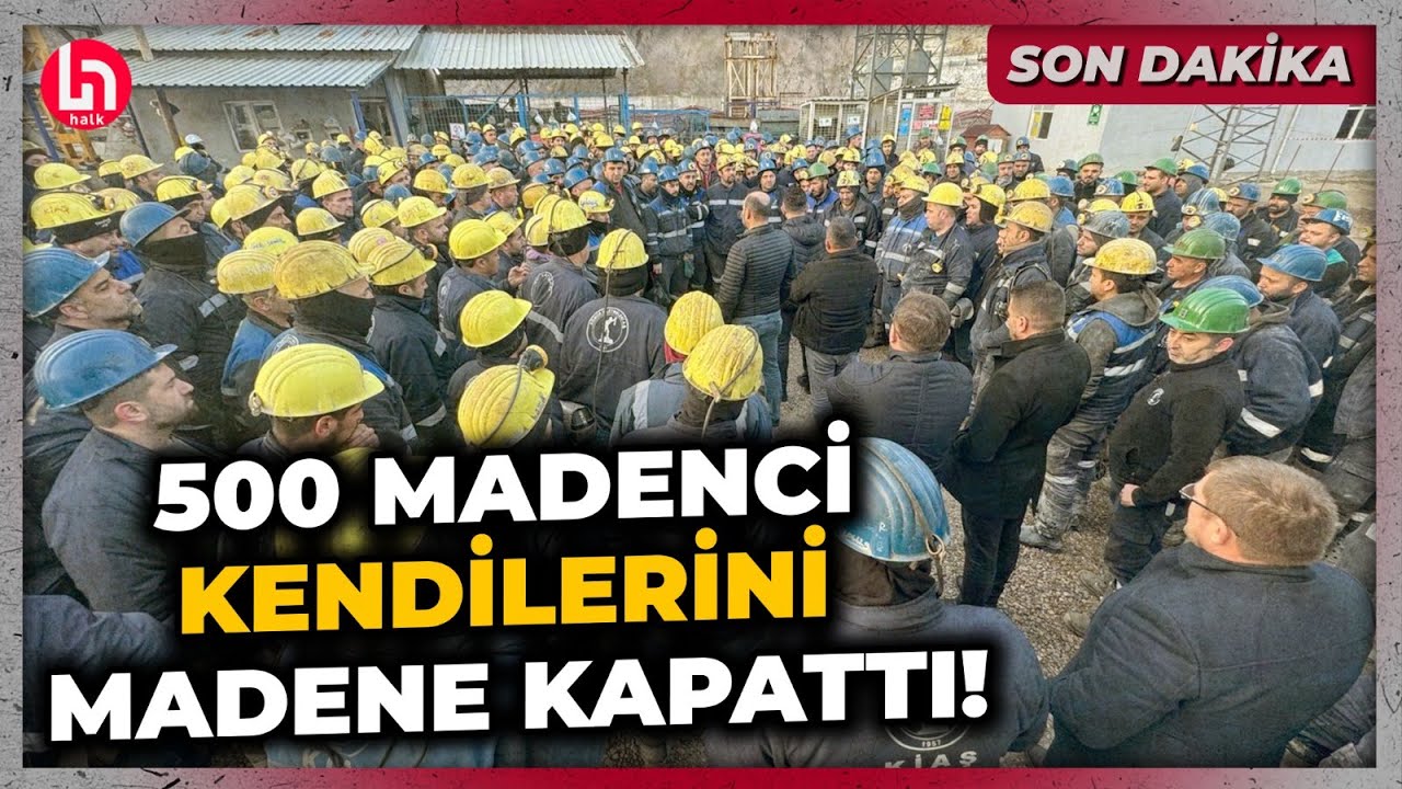 Madencilerden görülmemiş eylem! Çayırhan Termik Santrali'nde 500 madenci kendini madene kapattı!