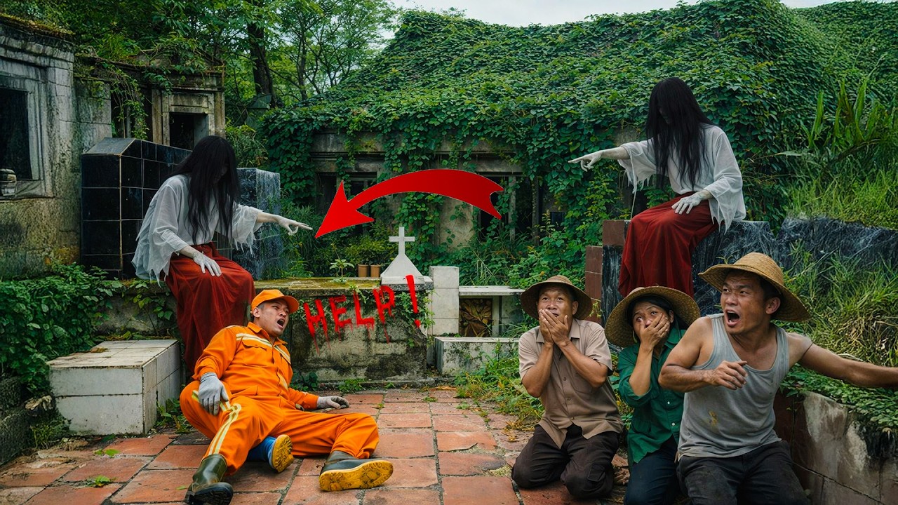 Time Lapse: 72 Hours Cleaning an Abandoned House & Hidden Graves – Two Ghosts Appear! 😱👻