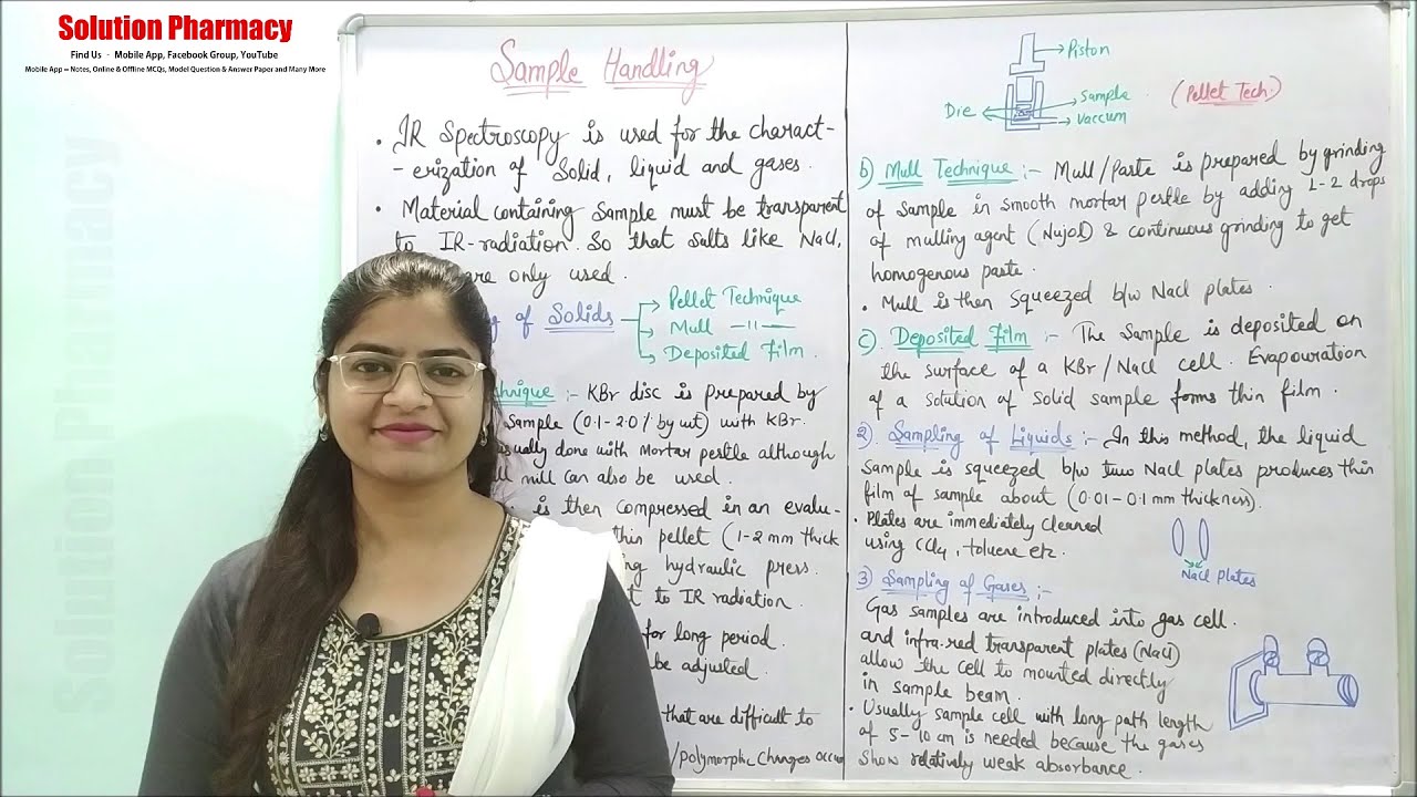 (18) IR Spectroscopy | Sample Handling in Infrared Spectroscopy | Instrumental Methods of Analysis
