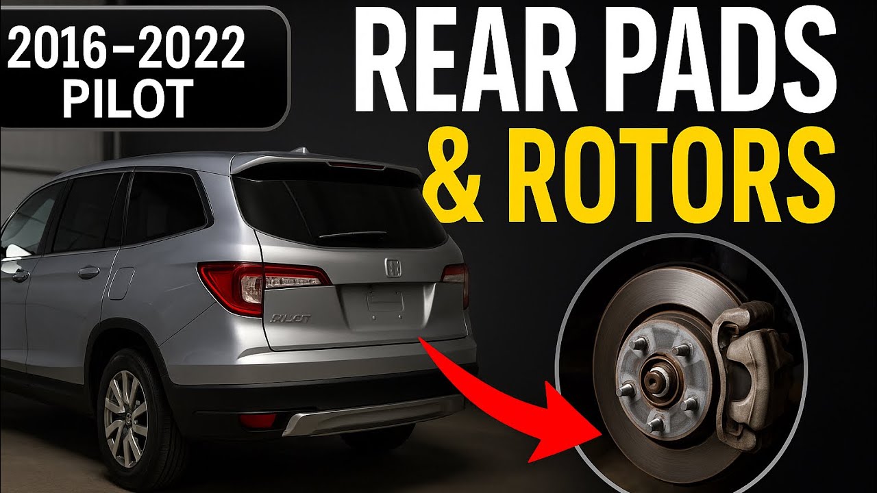 Honda Pilot Rear Brakes DIY: Pads & Rotors Replacement (2016–2022)
