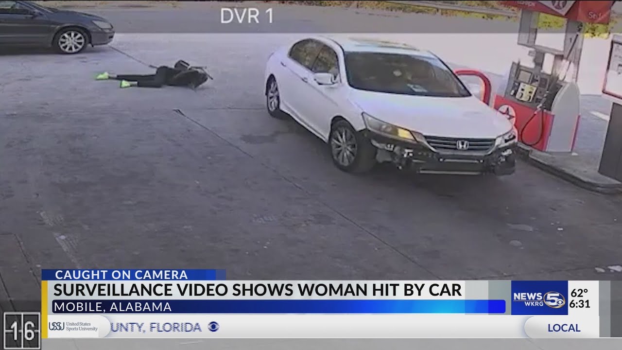 Caught on camera: Prichard woman recovering after being hit by a car at job
