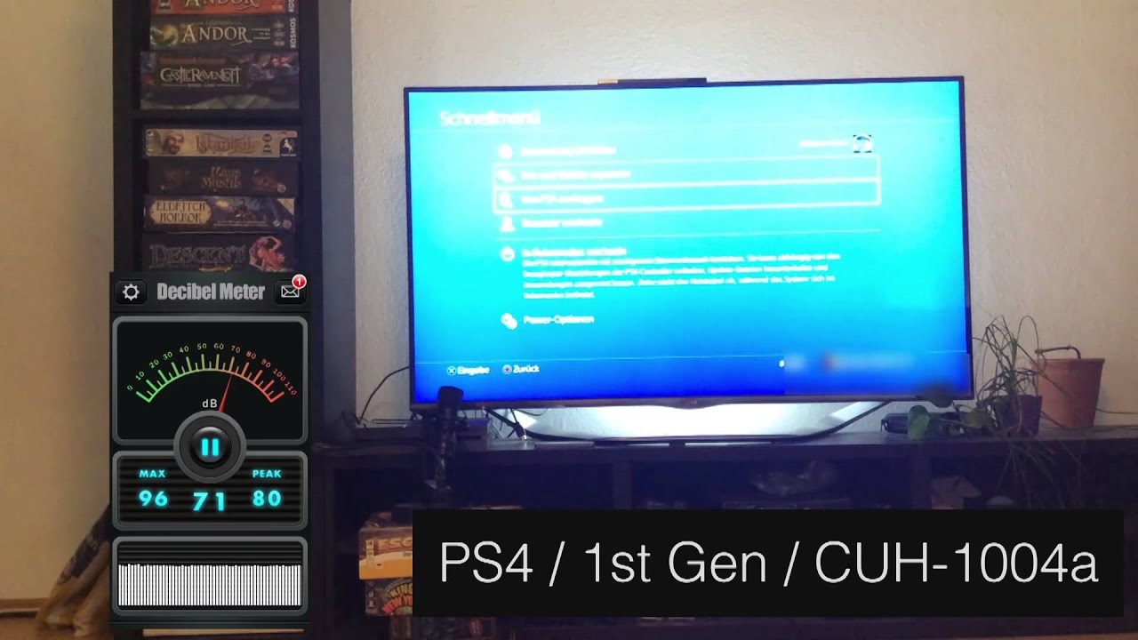 PS4 (CUH-1004a) vs. PS4 (CUH-1216a) Noise Comparison