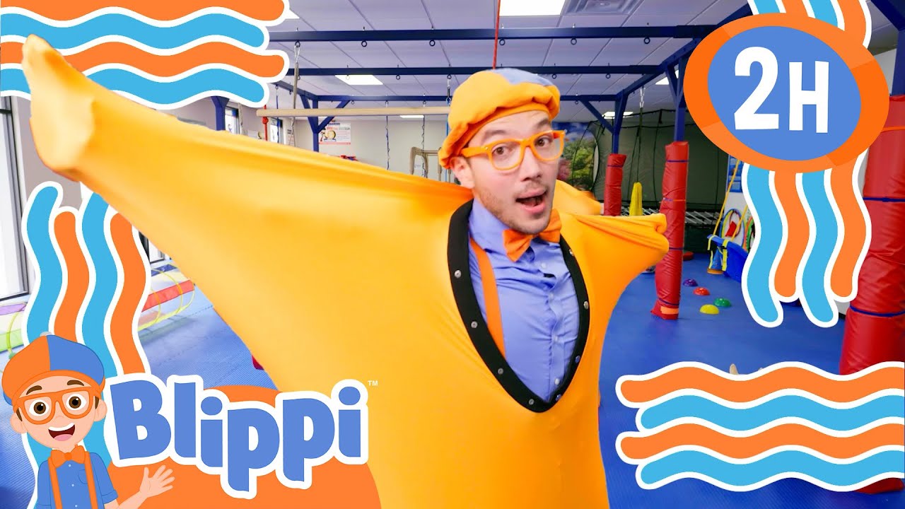 A Day of Play & Learning with Blippi | Explore a Sensory Gym! | Kids Cartoons | Party Playtime!