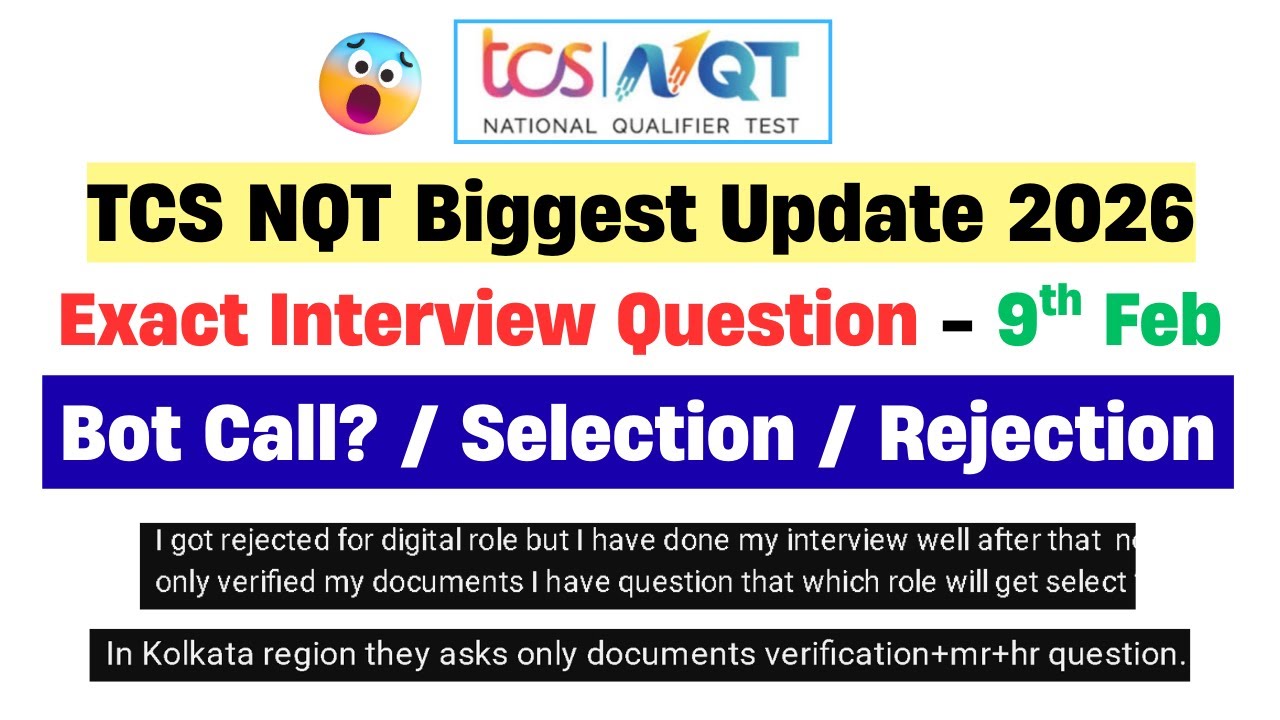TCS NQT 2025 Big News | Kolkata, Nagpur | Online/Offline Discussion | TCS 2026 Hiring