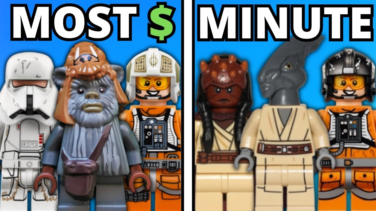 Самые дорогие минифигурки LEGO Star Wars против экранного времени