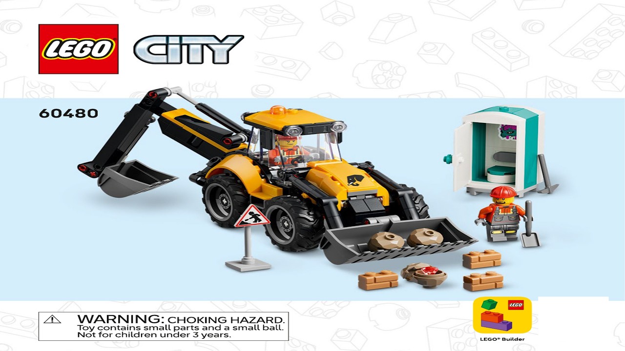 LEGO Instructions - City - 60480 - Backhoe Loader - Construction