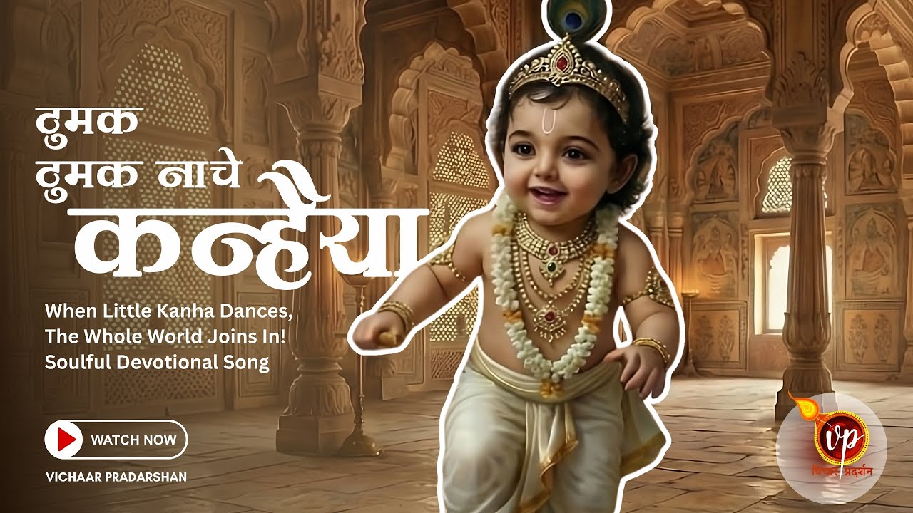 When Little Kanha Dances, The Whole World Joins In! | Soulful Devotional Song | सुंदर कृष्ण भजन 🙏