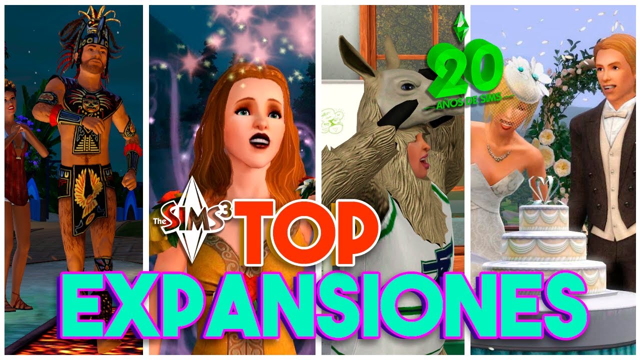 MI TOP DE EXPANSIONES  🐶👨‍🎓⛅ |  LOS SIMS 3 | #20AñosDeSims
