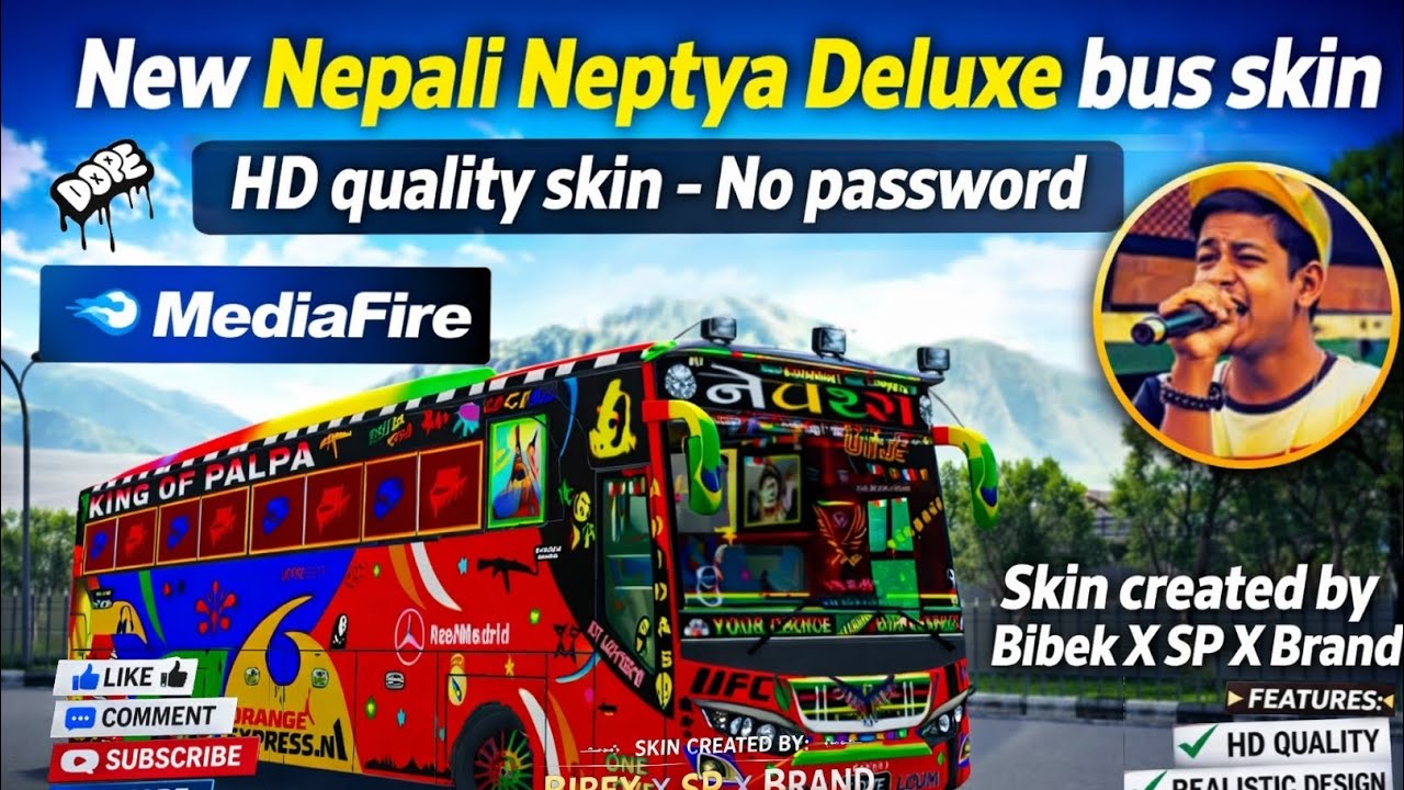 NEW NEPALI NEPTYA DELXUE BUS SKIN @spx_brand0No PASSWORD 