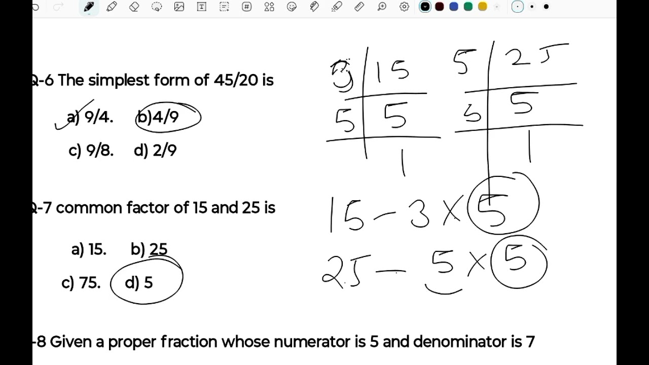 Class - 6 practice questions 