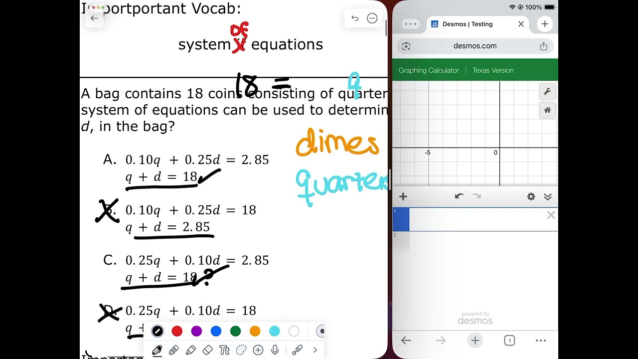 2I Writing Systems of Equation