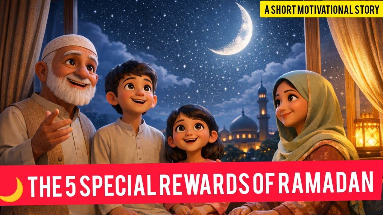 🌙 The 5 Special Rewards of Ramadan animated story # inspirationalstory #learnwithstories 
