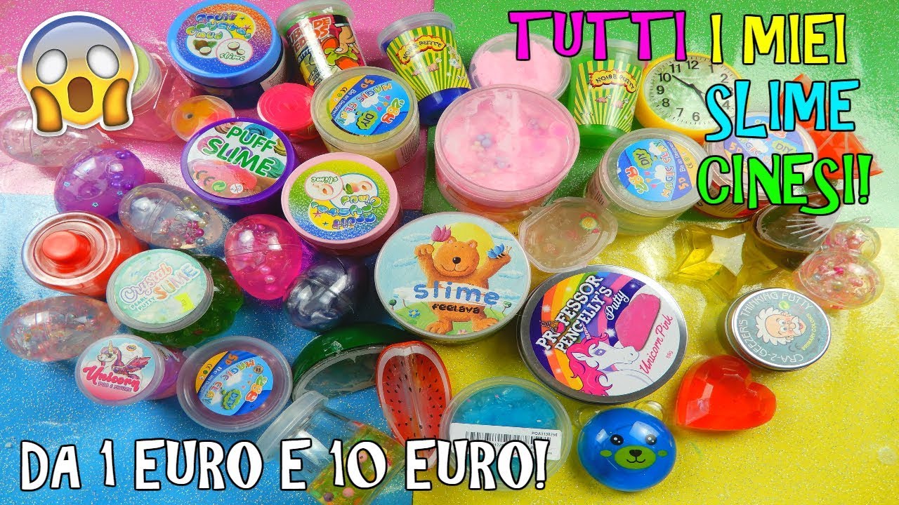 TUTTI I MIEI SLIME CINESI DA 1 EURO E 10 EURO! ANCHE VECCHI DI 1 ANNO! COME SONO? Iolanda Sweets