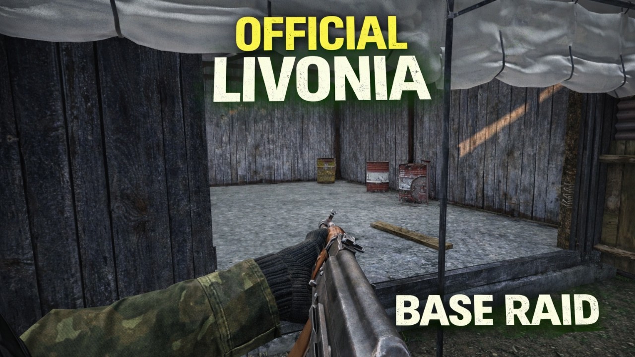Raiding a Base on Official Livonia | DayZ