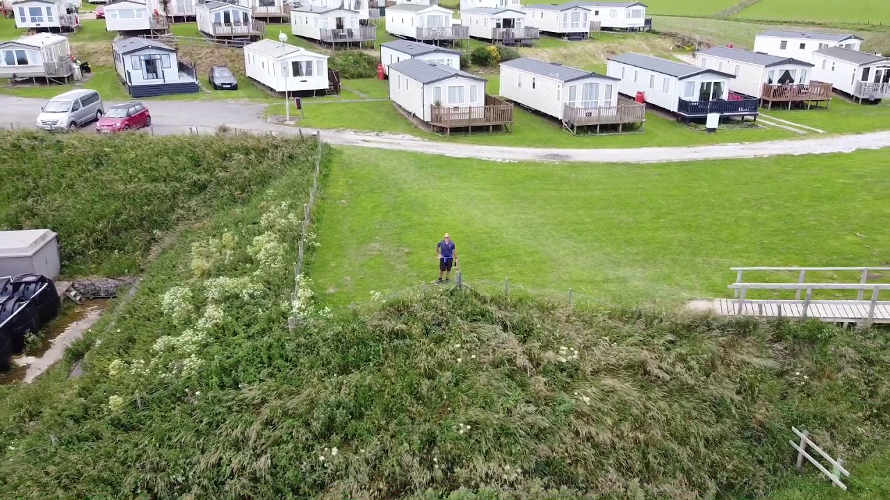Saltwick bay near Whitby drone