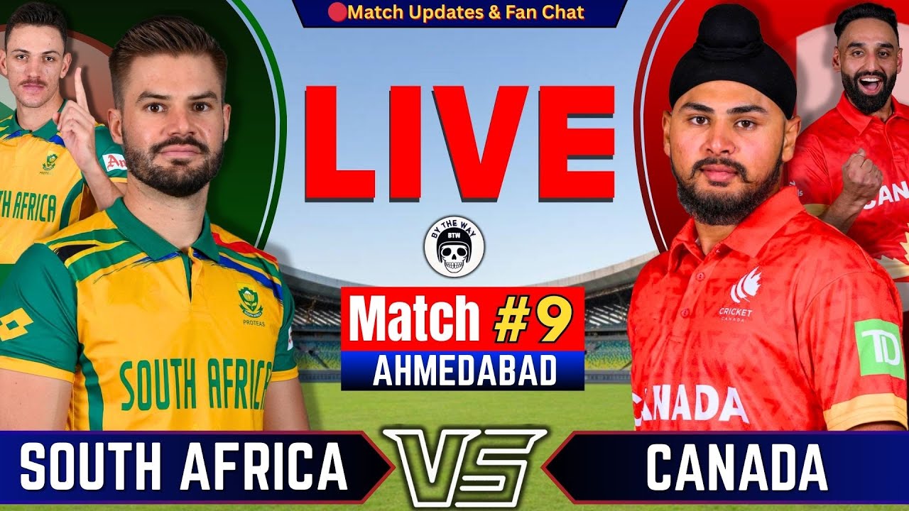 🔴South Africa vs Canada, 9th Match | Live Cricket Analyses & Reaction | SA vs CAN Live | by Shahid