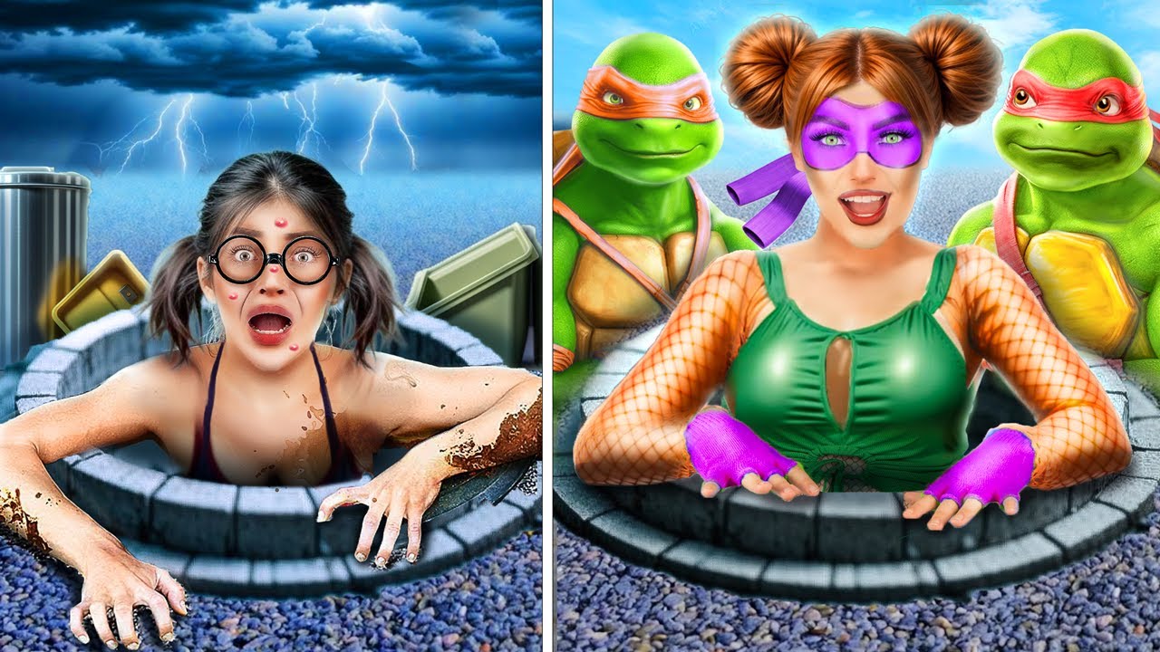 Ninja Turtle Extreme Makeover! TMNT In Het Echte Leven!