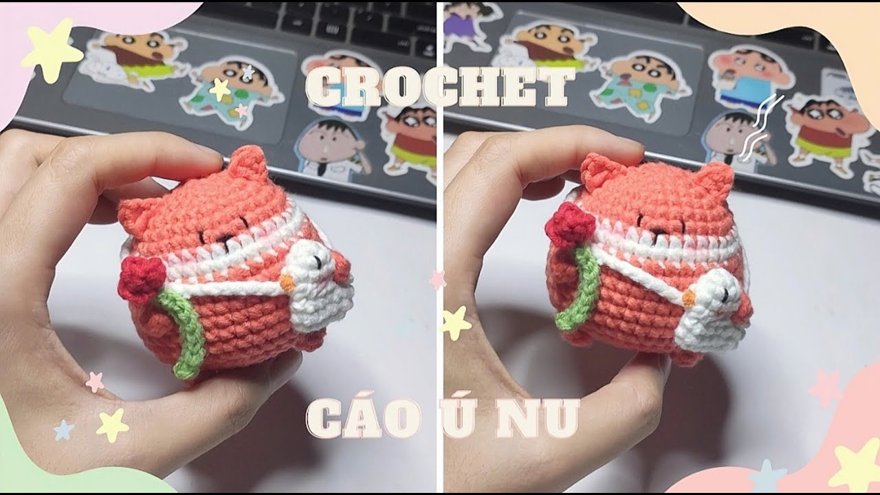 Hướng dẫn móc bé cáo ú cực đơn giản và dễ | Móc len