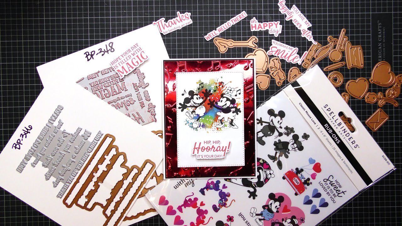 Spellbinders Classic Mouse Love Collection Review Tutorial! So Cute!
