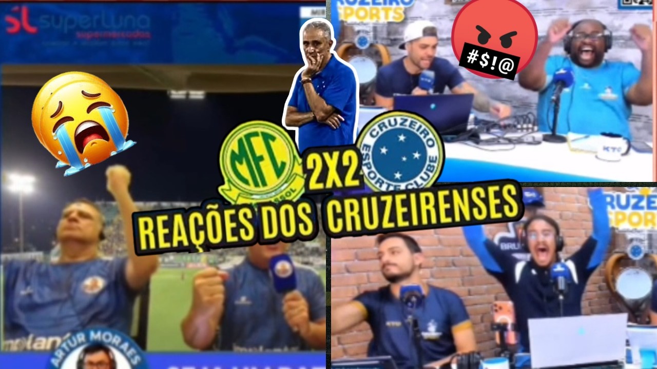 REAÇÕES CRUZEIRENSES  -  MIRASSOL 2X2 CRUZEIRO - BRASILEIRÃO 2026 - REACT VAMOS RIR!
