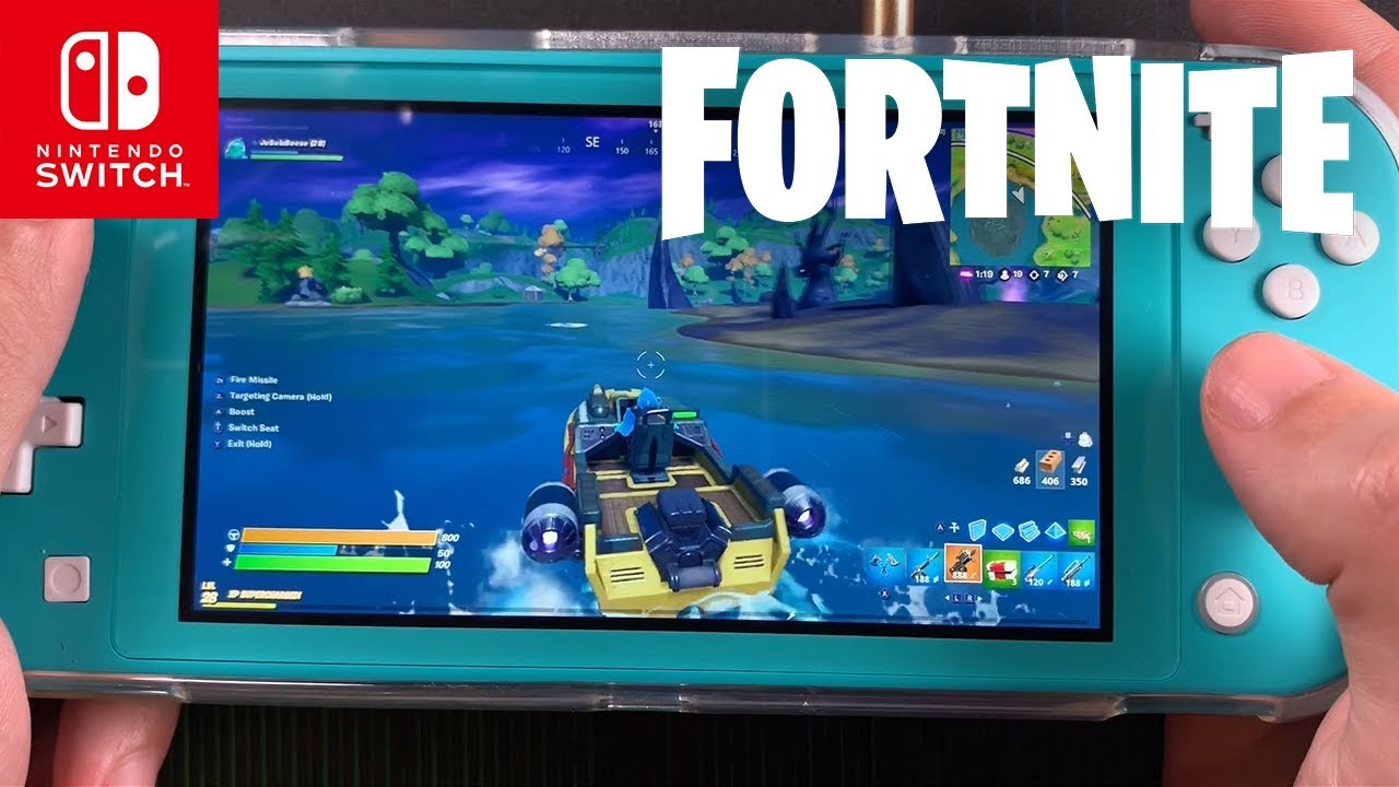 Играем в Fortnite на Nintendo Switch Lite - Взял ТОП