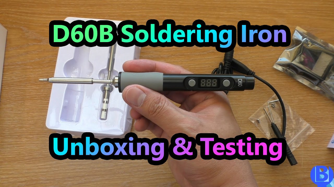 Unboxing & Testing D60B Soldering Iron | Portable & Temperature Controlled
