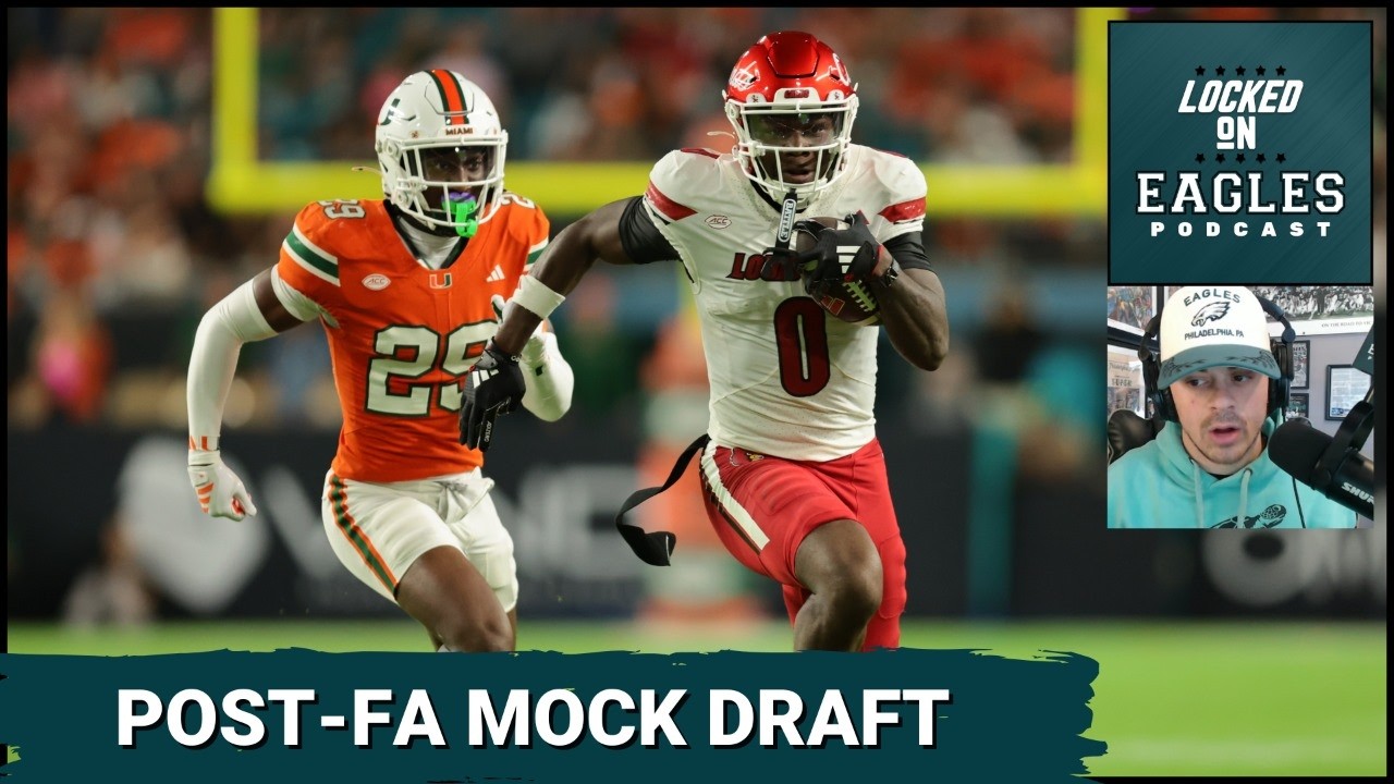 MOCK DRAFT: Philadelphia Eagles TRADING UP for Chris Bell to replace A.J. Brown long-term as WR2?!