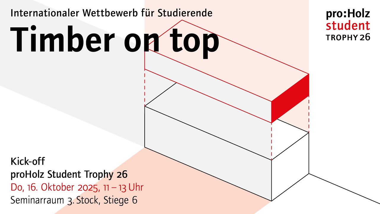 Kick-off proHolz Student Trophy 26 Vortrag Anton Oster