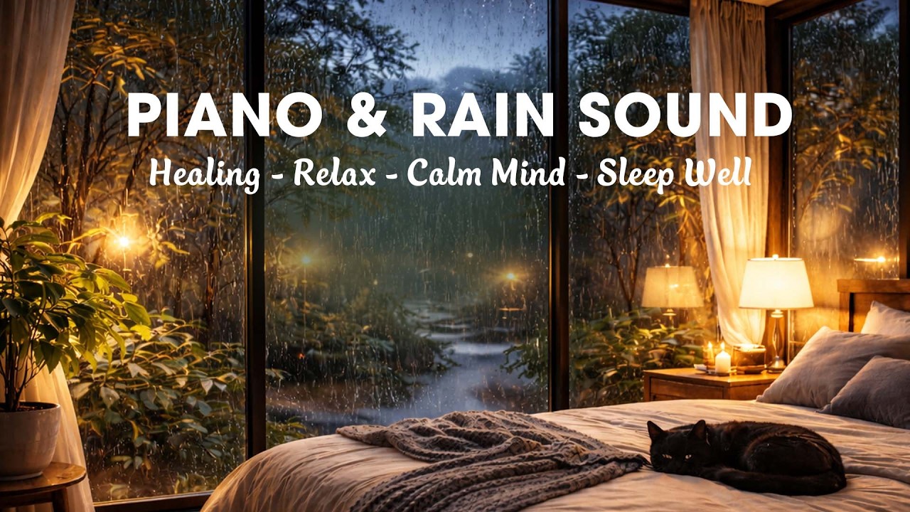 Relaxing Piano with Rain Sounds | Sleep Music for Deep Rest & Calm Mind