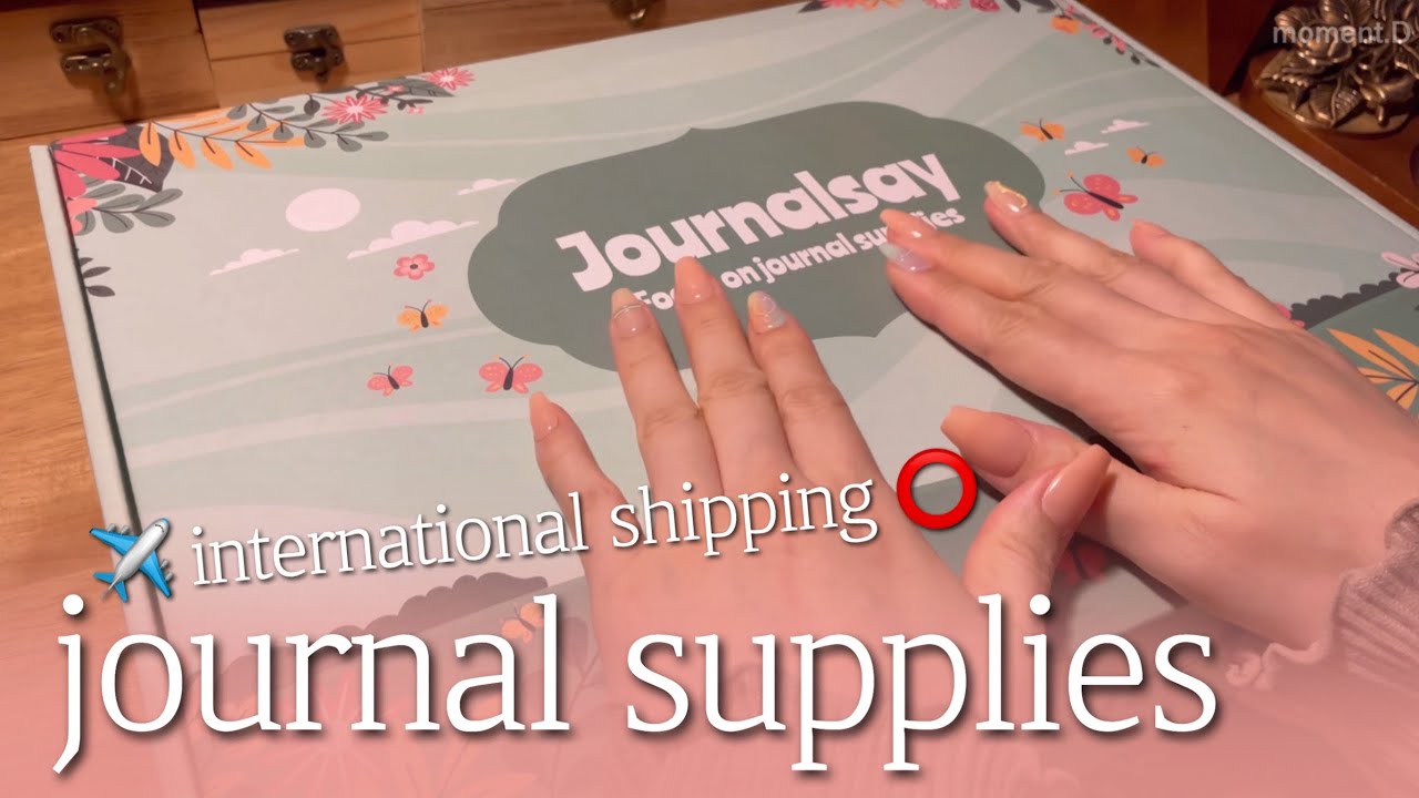[sub] 취향껏 직접 고른 저널세이 언박싱&다꾸 ASMR journal supplies unboxing 🌸journalsay ✈️international shipping⭕️