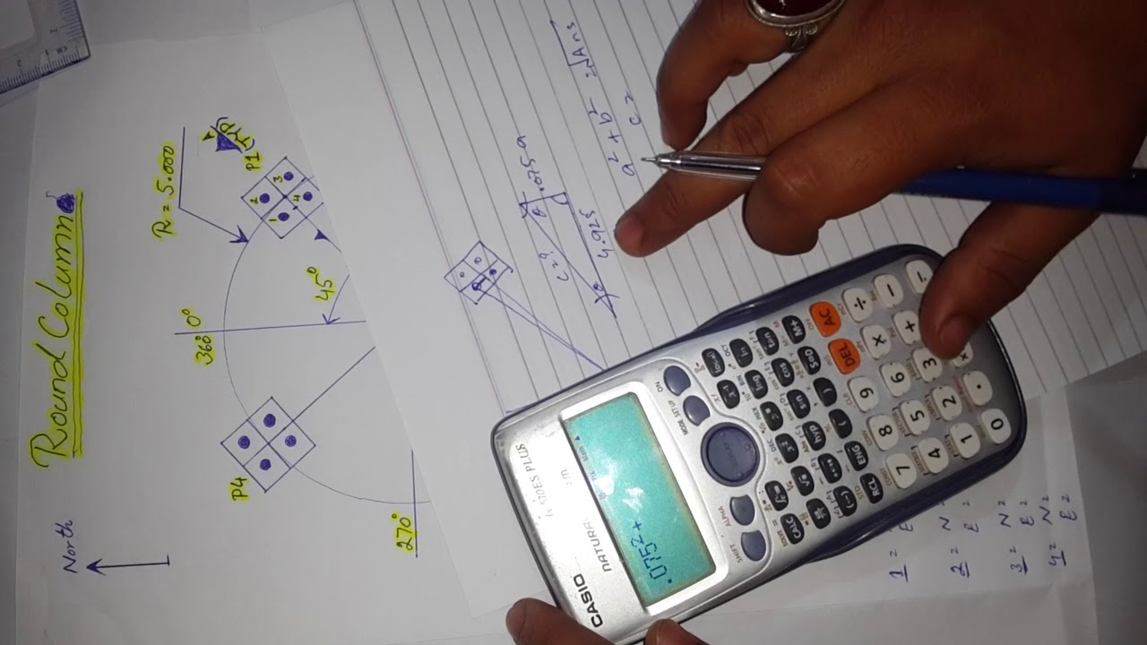 Let's See how to calculate Anchor Bolts Of Round Column .