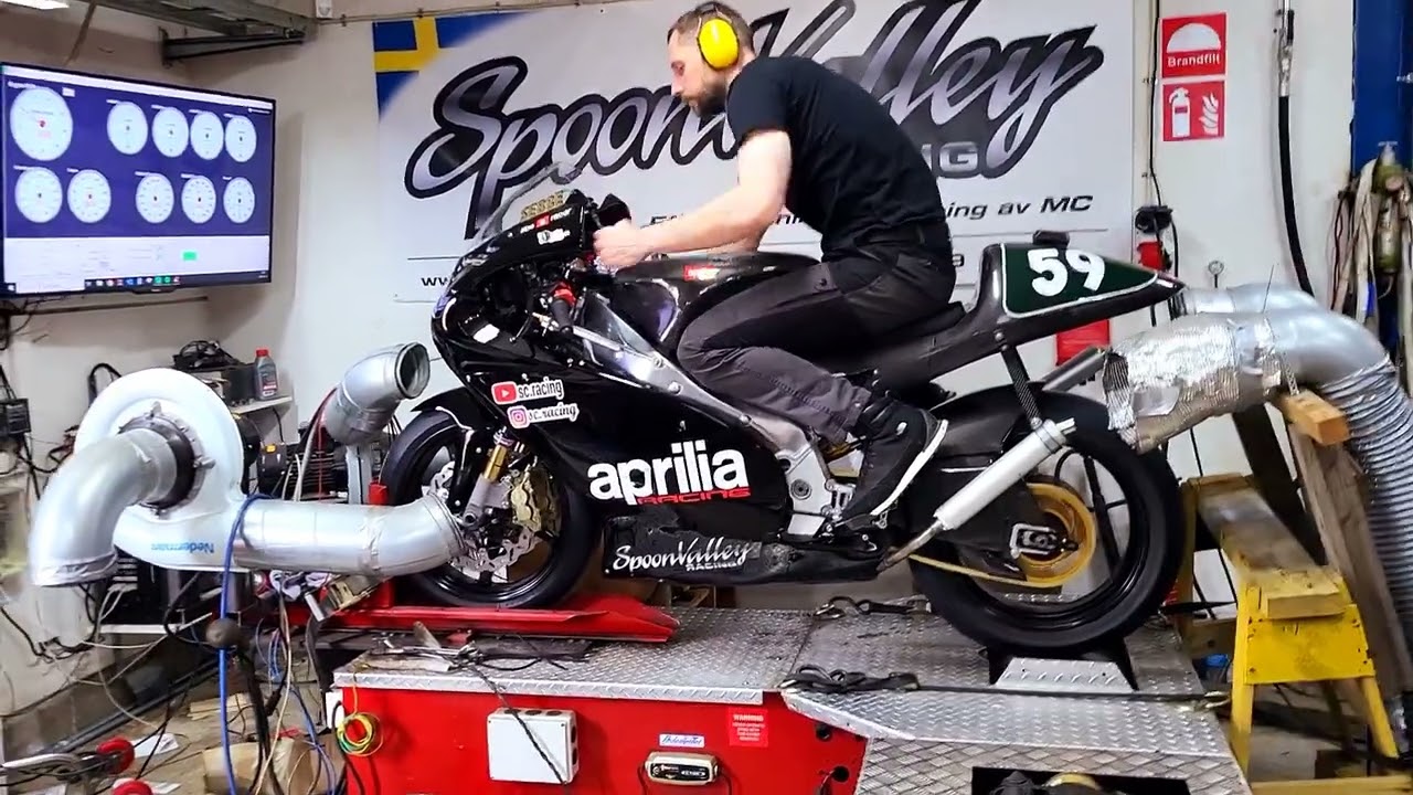 Aprilia RS 250 Dyno sesson