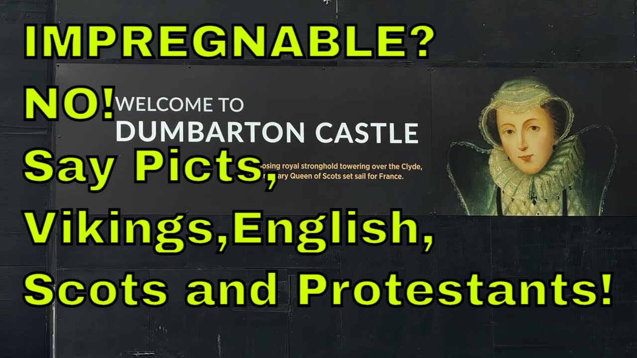 Dumbarton Castle By Drone:  Impregnable? I DON'T Think So! Hi Definition Worth Viewing BIG!