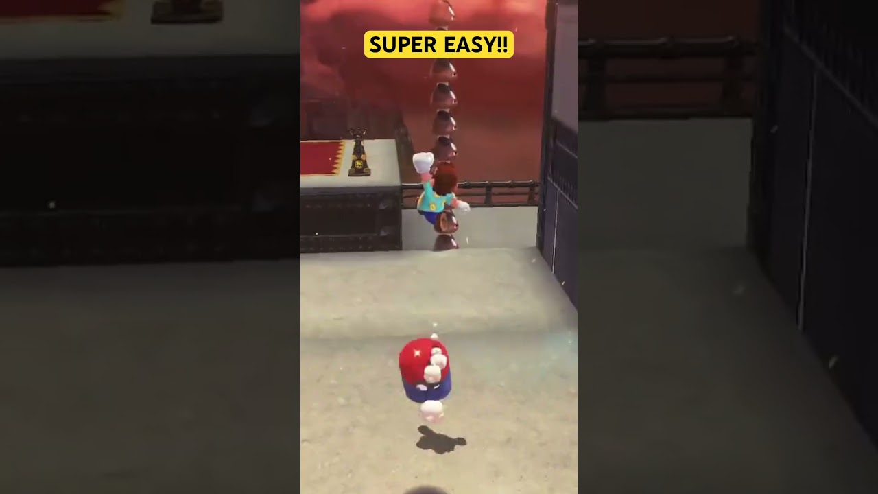 The EASIEST Insanity Elite TRIPLE TRICKJUMP in Super Mario Odyssey #shorts #smo #mario #trickjump