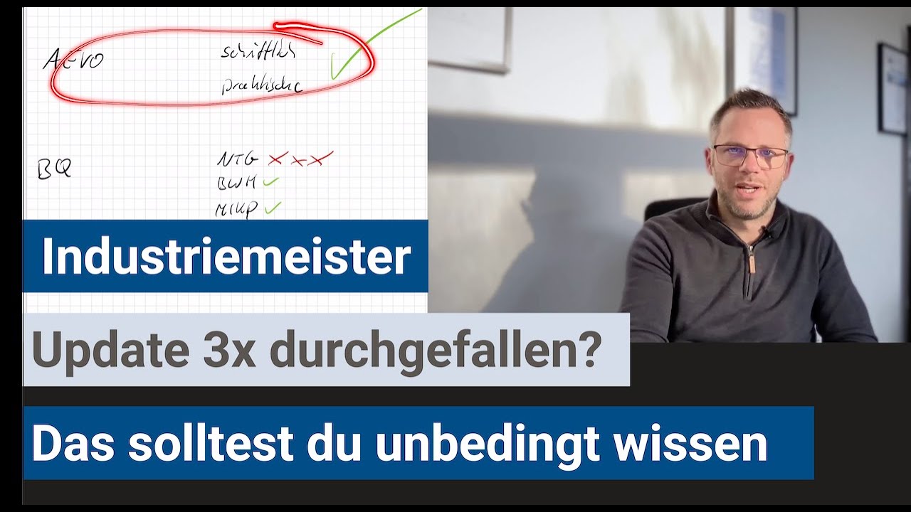Update: Meisterprüfung 3 mal nicht bestanden - was nun