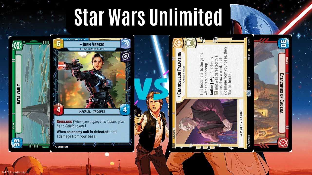 Хранилище данных Иден против Палпатина (TWI) Реда | Локальный геймплей Star Wars Unlimited