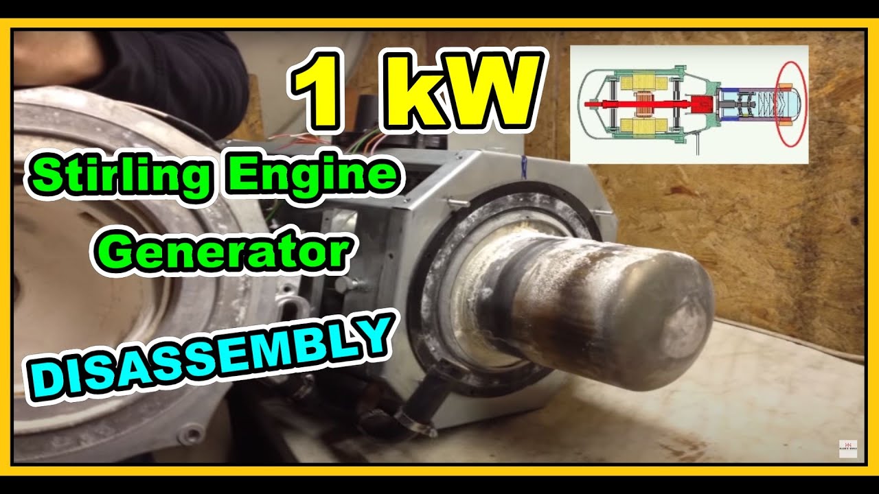 How to disassemble a 1kW Free Piston Stirling Engine Generator