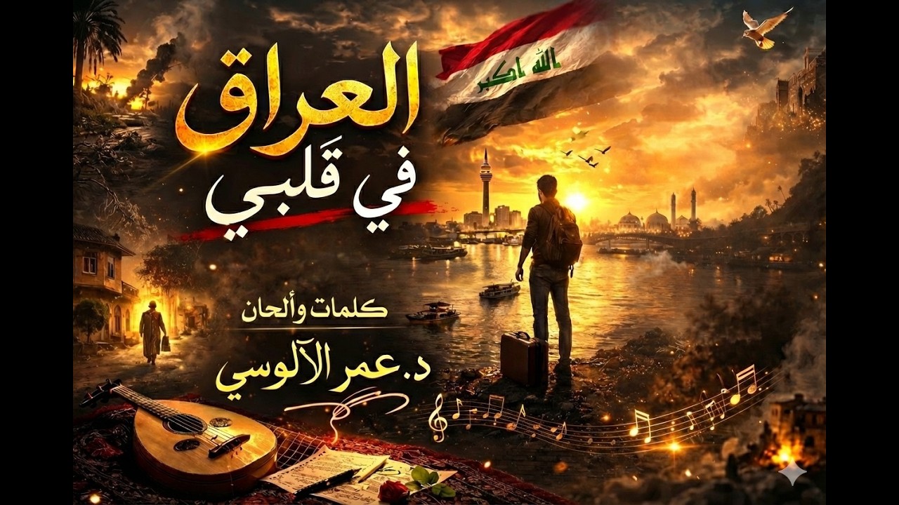 أنشودة العراق المؤثرة 2026 | شوق الوطن والغربة – د. عمر الآلوسي