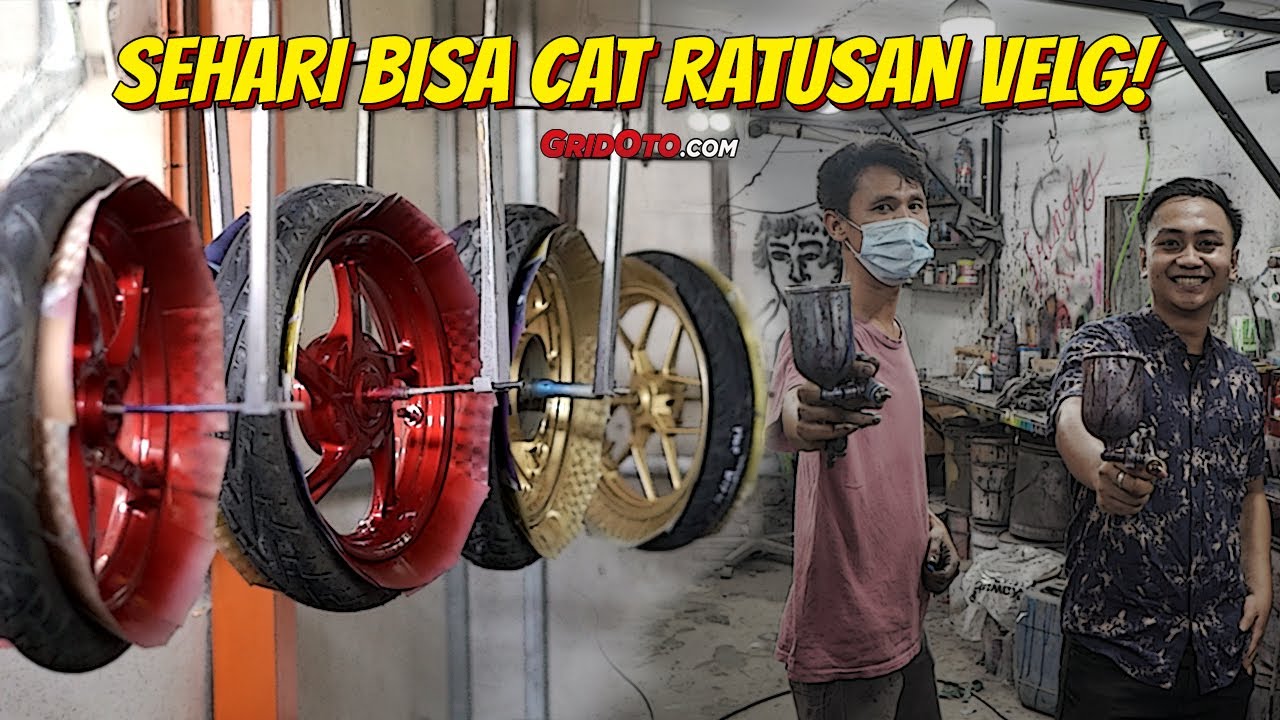 Grebek Surya Painting 18, Bengkel Cat Velg Motor Murah, Cepat, Kualitas Dijamin