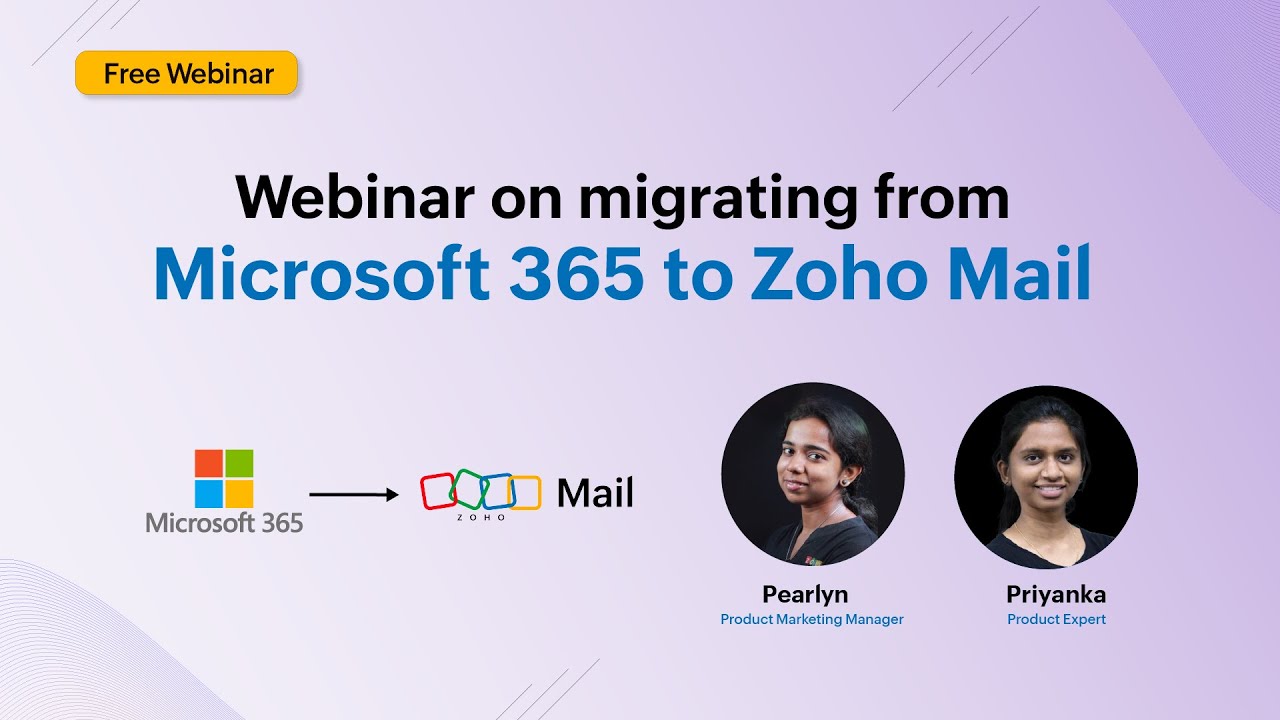 [Webinar] Switch from Office 365 to Zoho - Email and User Migration