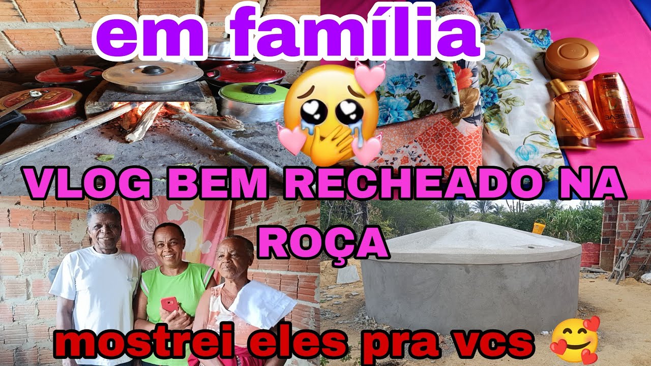 VLOG BEM RECHEADO AQUI NA ROÇA 🌵 GANHEI PRESENTES ALMOÇO SIMPLES MOSTREI ELES PRA VCS PAI MÃE IRMÃS 