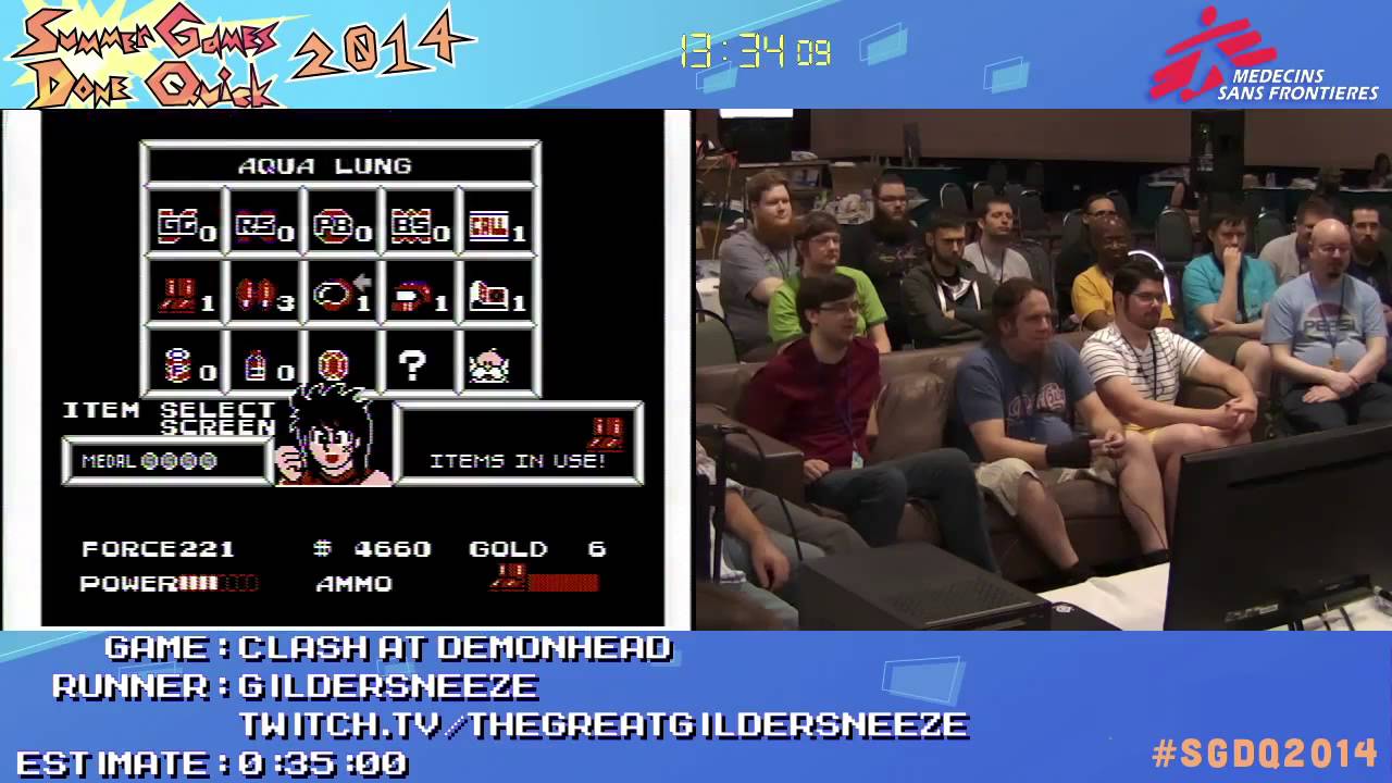 Clash At Demonhead by Gildersneeze in 22:07 - SGDQ2014 - Part 53