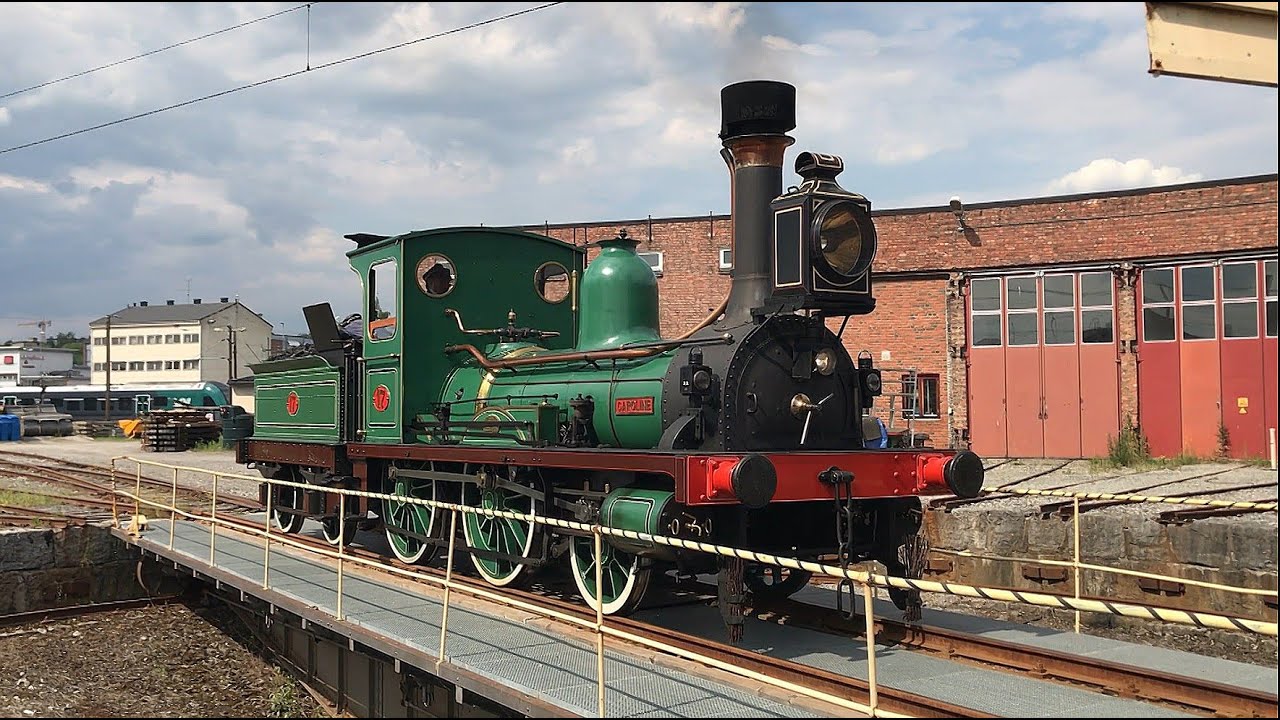 Historic Steam Locomotive Caroline at Elverum Station